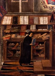 Saint Jérôme apparaît à Saint Augustin, vers 1505-1510 (huile et tempera sur toile)