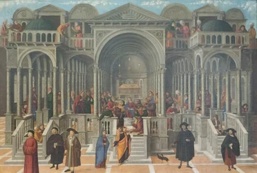 La dispute dans le temple de Jésus parmi les docteurs