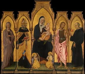 Madone et enfant avec des saints, 1454