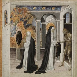 Sainte Catherine de Sienne et le mendiant