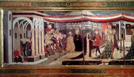 Cérémonie de mariage de la Renaissance (détail)