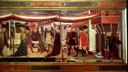 Cérémonie de mariage de la Renaissance (détail)