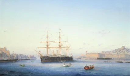 HMS Alexandra dans le Grand Harbour, Malte