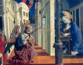 Annonciation (détail), vers 1460
