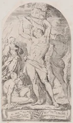 Saint Sébastien attaché à un arbre, 1625-1650