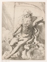 Saturne avec une faux