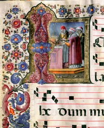 Scène de sacrifice miniature