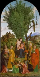 Madone et enfant avec des saints, ca. 1520
