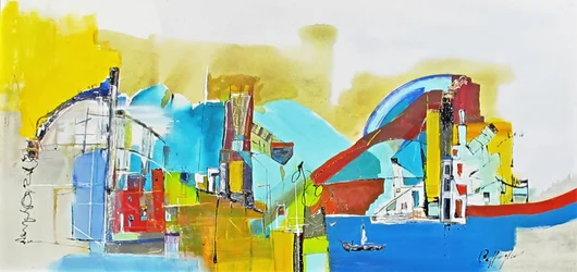 Los Colores D Ela Boca (acrylique sur toile)