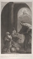 Sainte Anne agenouillée tenant la Vierge, vers 1760-1800