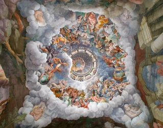 Zeus entouré des autres dieux de l