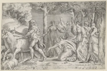 Hercule volant les bœufs de Géryon