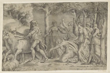 Hercule vole les bœufs de Géryon