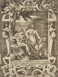 Jupiter à gauche sous la forme d