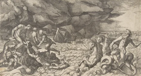 Neptune calmant la tempête qu