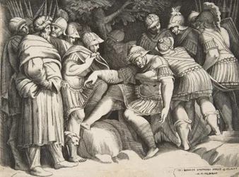 Le soldat blessé Scipion au centre entouré de figures, 1531-76
