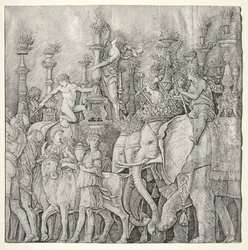 Les Triomphes de César: Les Éléphants, vers 1485-1490
