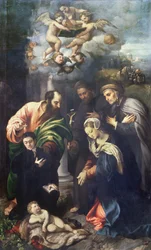 La Nativité avec les saints Matthias, Antoine de Padoue, le bienheureux Albert de Villa d