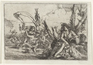 Eau Naiade avec cruche et tritons Les quatre éléments (titre de la série)