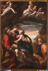 Sainte Famille avec Saint Jean et Sainte Élisabeth, vers 1610-20