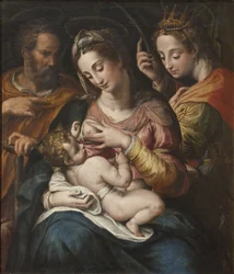 La Sainte Famille et Sainte Catherine