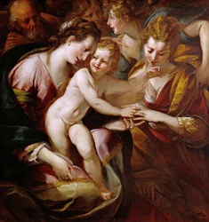 Le Mariage mystique de Sainte Catherine, vers 1616-1618