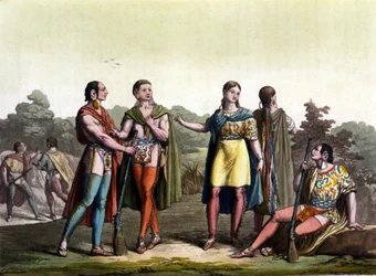 Les Indiens du Canada (les Acadiens) dans « Le costume ancien et moderne »