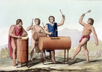 Musique des anciens Mexicains - dans « Le Costume Ancien et Moderne »