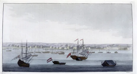 Vue de la ville de Paramaribo (Guyane)