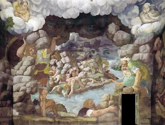 La Chute des Géants Sala dei Giganti, 1536