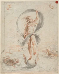 Figure allégorique, probablement vers 1588 (craie)