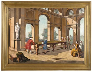 Une Plaque Impériale des Joueurs de Billard, c.1752-55