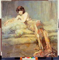 Portrait de femme en gris ou Maria Melato