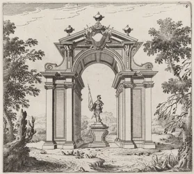 Arc de triomphe dans un paysage