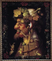 Automne. Allégorie des Saisons. Peinture de Giuseppe Arcimboldo (1527-1593). Musée du Louvre