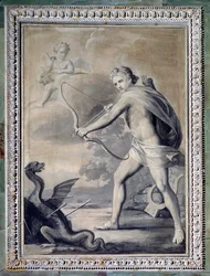 Apollon tuant le serpent Python