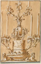Chandelier représentant l