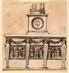 Console avec horloge