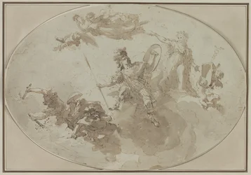 Étude de plafond : Allégorie de la paix et de la guerre, c. 1800