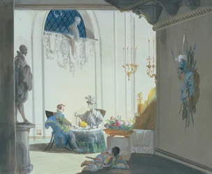 Don Juan et le commandeur : Le banquet