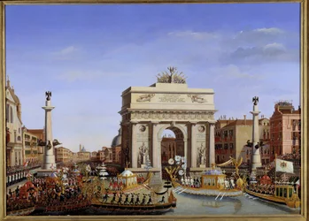 Visite de Napoléon Ier à Venise du 28 novembre au 8 décembre 1807 : entrée de l