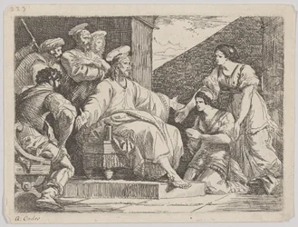 Christ assis prêchant