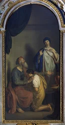 Isaac bénissant Jacob, par Giuseppe Diotti