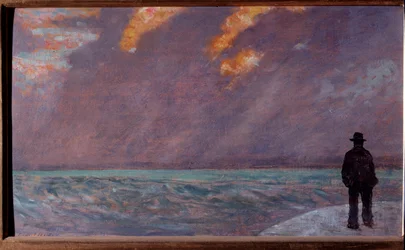 Coucher de soleil sur la mer