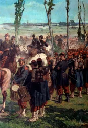 Le camp italien (détail de la bataille de Magenta en 1859)