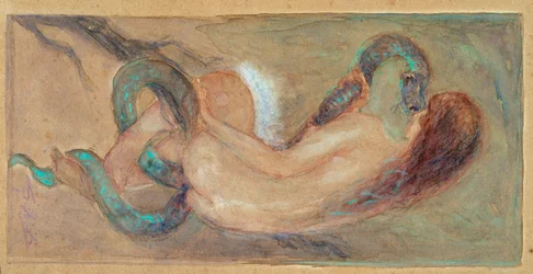 Ève Aquarelle par Giuseppe Giglioli