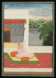 Une dame solitaire attend des nouvelles de son amant, c.1800