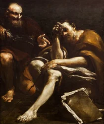 Démocrite et Héraclite,1730 (huile sur toile)