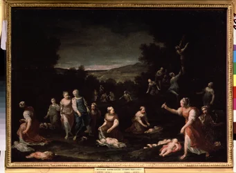 Nymphes désarmant des Amours