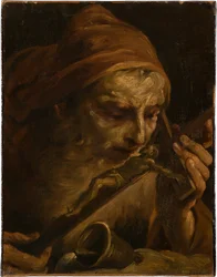 Antoine abbé embrassant le crucifix